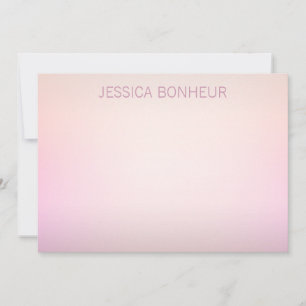 Zachte kleuren vervagen Ombre Notitiekaartje