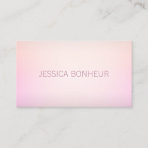 Zachte kleuren vervagen Ombre Visitekaartje