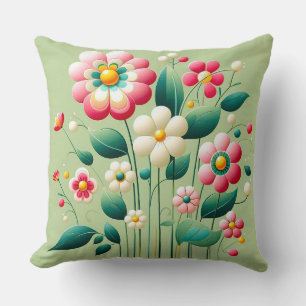 🌸 Zachte Kleurrijke 3D Bloem Kamer Decoratie Acce Kussen