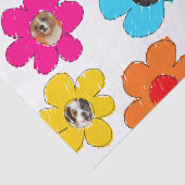 Zachte kleurrijke bloem Honden Moeder Leuke Foto C Tissuepapier (Detail)