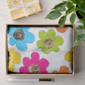 Zachte kleurrijke bloem Honden Moeder Leuke Foto C Tissuepapier (Geschenk)