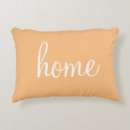 Zachte koraalkleur "thuis",  accentuleuze kussen