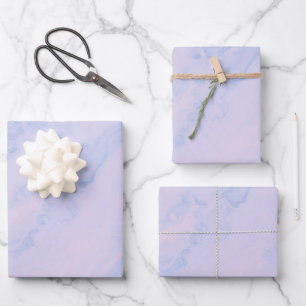 Zachte Lavendel Maagdenpalm Pastel Marmer Wervelin Inpakpapier Vel