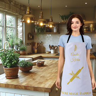 Zachte lavendel met Antiek Gold Rolling Pin & Herb Schort