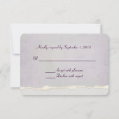 zachte lavendel torn edge RSVP (Voorkant)