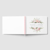 Zachte lente bloemenbruiloft gastenboek (Volledig)