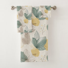 Zachte lente botanische handdoek
