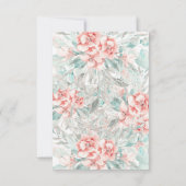 Zachte Lente Zomer Bloemige Groene Begroeiing RSVP (Achterkant)