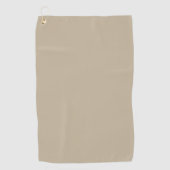 Zachte Licht Beige Achtergrond – Trouwontwerp Golfhanddoek (Voorkant)