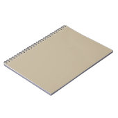 Zachte Licht Beige Achtergrond – Trouwontwerp Notitieboek (Linkerzijde)