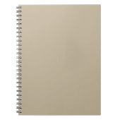 Zachte Licht Beige Achtergrond – Trouwontwerp Notitieboek (Voorkant)