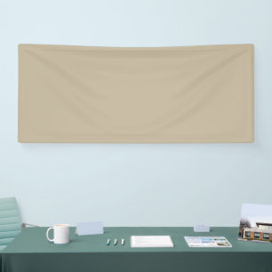 Zachte lichtbeige achtergrond – Trouwontwerp Spandoek