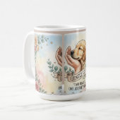 Zachte Liefde Golden Retriever Puppy Mok Design | (Voorkant links)