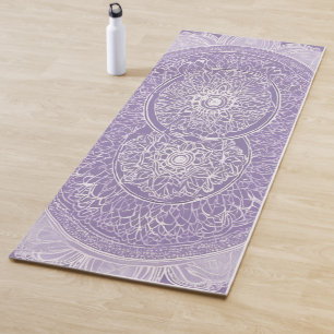 **Zachte Lila Spirituele Mandala Yoga Mat