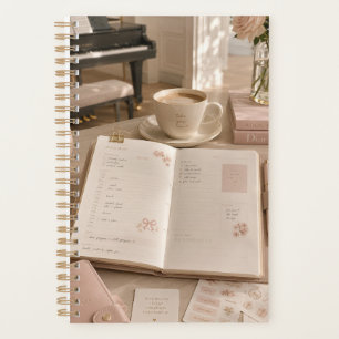 Zachte Luxe Muziek & Kantoorartikelen met Koffie Planner