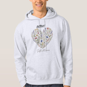 Zachte Mama Bloemhart Ontwerp Hoodie