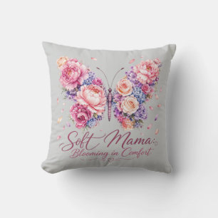 Zachte mama die bloeit in comfort kussen