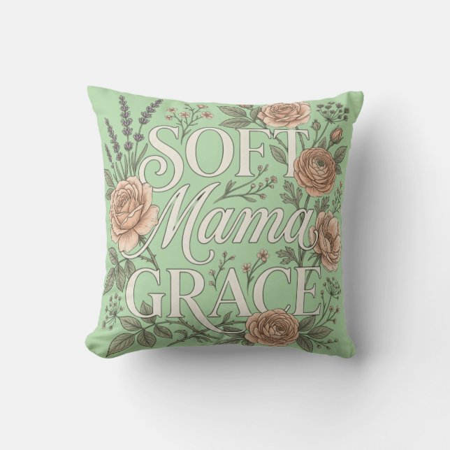 Zachte Mama Grace Kussen (Voorkant)