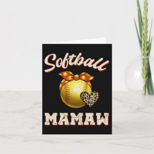 Zachte Mamaw Luipaard Hart Fans Moederdag Cadeau Kaart