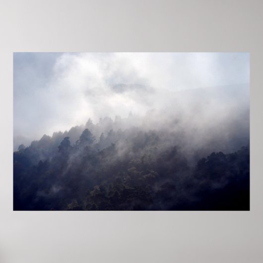 Zachte mist stijgend poster (Voorkant)