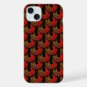Zachte moderne boho elegante abstracte kunstpatroo iPhone 15 plus case