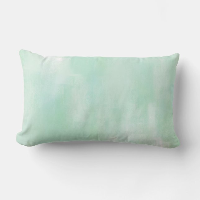 Zachte Munt Abstract Pillow Buitenkussen (Voorkant)
