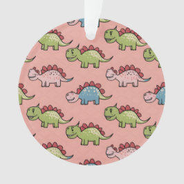 Zachte naadloze dinosauruspatroon ornament