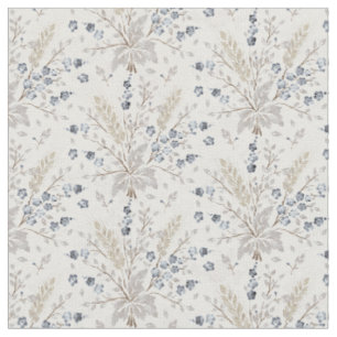 Zachte Neutrale Boho Bloemige Botanische Patroon Stof