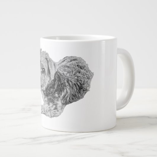 Zachte ogen, zachte ziel extra grote beker (Voorkant rechts)