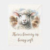 Zachte ooi: Zachte wolschapen Fleece Deken (Voorkant)