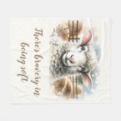 Zachte ooi: Zachte wolschapen Fleece Deken (Voorkant (Horizontaal))