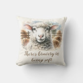 Zachte ooi: Zachte wolschapen Kussen (Voorkant)