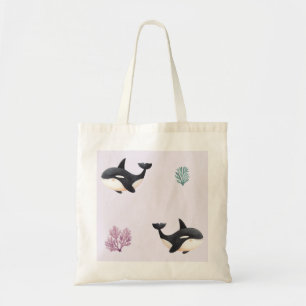 Zachte Orka Walvis Patroon Oceaan Zeeleven Babykam Tote Bag