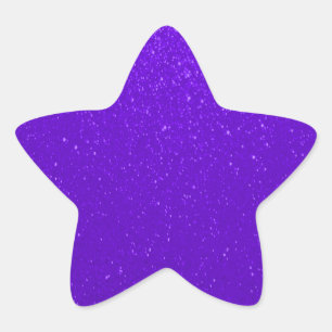 Zachte Paarse faux glitter Ster Sticker