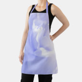 Zachte Paarse Floral All-Over Print Schort (Insitu)