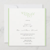 Zachte Paarse Lelies Vow Vernieuwing 25 Jaar Uitno Kaart (Achterkant)