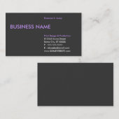 zachte paarse rand visitekaartje (Voorkant / Achterkant)