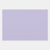Zachte Paarse & witte strepen Polka Dot Chevron Inpakpapier Vel (Voorkant 2)