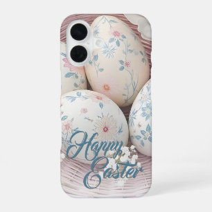 Zachte Paasvreugde met Bloemmotive iPhone 16 Hoesje