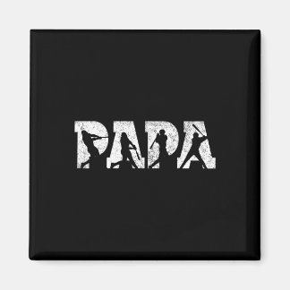 Zachte Papa Zachte Mannen Vaderdag Vintage  Magneet