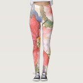 Zachte papaver I Leggings (Voorkant)