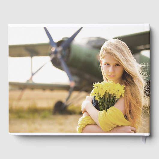 Zachte pasta Gold Green Foliage Graduage Cap Gastenboek (Achterkant)