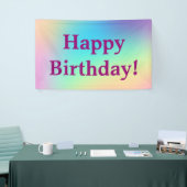 Zachte pasta gradiënt "Happy Birthday" Ba Spandoek (Beurs)