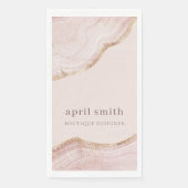 Zachte pasta, Roos goudkleurige marmer Servet (Voorkant)