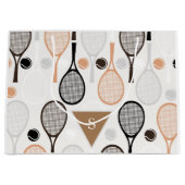 Zachte pasta Tennis Player Coach Birthday Monogram Groot Cadeauzakje (Voorkant)