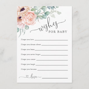 Zachte pasta's Baby shower voor afwerking, wenst B Informatiekaartje