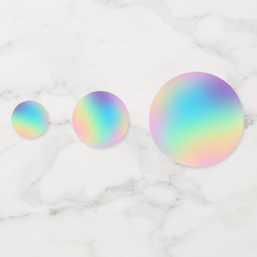 Zachte pasta's met gradiënttabel, Confetti (Achterkanten)