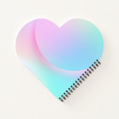 Zachte pasteelvormer voor regenbooggradiënt notitieboek (Achterkant)