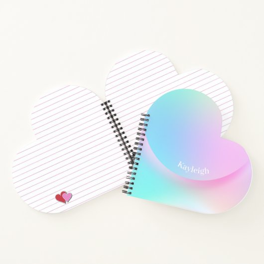 Zachte pasteelvormer voor regenbooggradiënt notitieboek (Binnen)
