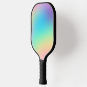 Zachte pasteiachtige regenbooggradiënt pickleball paddle (Links)